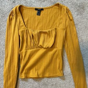 yellow forever 21 long sleeve